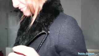 Public Agent Russian Redhead Takes Cash For Sex