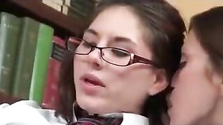 Lesbian Sex - School Library