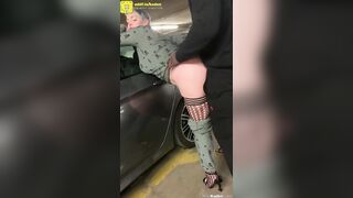 Creampied In Public Parking Lot!!!