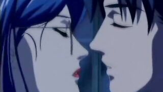 Office Girl Squeezes Cock Between Anime Boobs