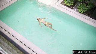 Blacked, Gorgeous Gabbie Cheats On Boyfriend At The Pool