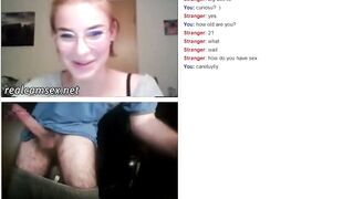 Blonde 21yo Cutie Suprised When She Sees Big Dick