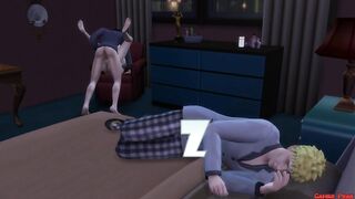 Naruto Hentai Sasuke Fucks Hinata In The Ass While Husband Sleeps Ntr