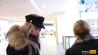 Public Blowjob Under The Table In The Restaurant. Cum In Mouth.