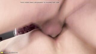 Skinny Mature Mom Gets Anal Sex And Drinks Pee