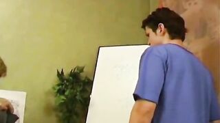 Russian Mature Teacher Fucks Young Student In Her Classroom