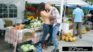 Farmer's Slutty Wife Eva Lovia Cheating With A Random Customer