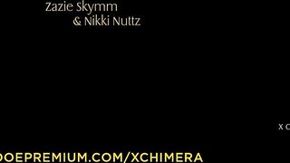 Xchimera - Wax Dripping And Bondage Anal Sex With Hungarian Teen Zazie Skymm