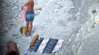 Voyeur. Blowjobs On Public Beach