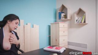 Busty Businesswoman Sucks And Fucks Big Cock In Anal Office