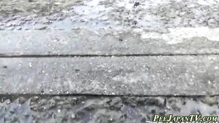 Asian Babes Rush To Piss