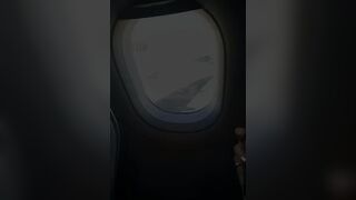 Playing Naughty In The Airplane!! The Guy In The Next Chair Saw Me...