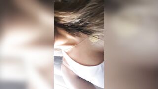 Playing Naughty In The Airplane!! The Guy In The Next Chair Saw Me...