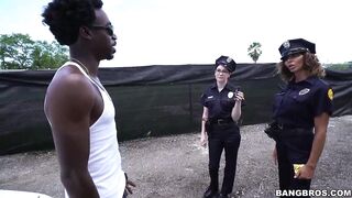 Lyla Lali And Norah Gold Take Bbc On Patrol Car