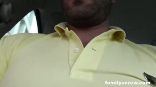 Dads Pick Up Mommy And Daughter