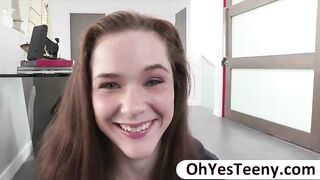Cutie Teen Penny Swallows A Huge Cock And She Gets Penetrated