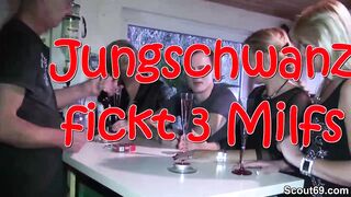 Traum Von Jungspund Wird Wahr Und Er Darf 3 Milfs Ficken