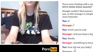 Blonde Teen Cums On Omegle Part 1 - (part 2 In Private)