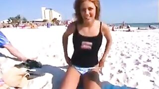 Public Nudity 10: She Strips In Front Of Friends For A Bet