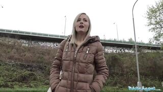 Public Agent Blonde Runs From Police After Fucking Outdoors