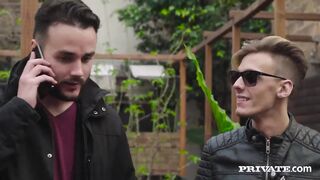 Bubble Butt Ebony Noemilk Takes Two Huge Cocks