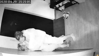 Hidden Camera Caught A Young Wife On Cheating With A Neighbor At Night