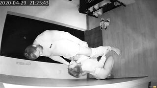 Hidden Camera Caught A Young Wife On Cheating With A Neighbor At Night