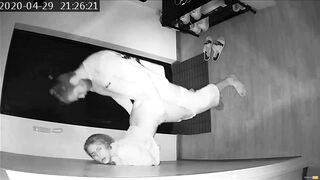 Hidden Camera Caught A Young Wife On Cheating With A Neighbor At Night