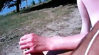 Handjob On The Beach