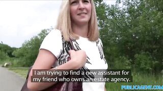 Publicagent Amazing Natural Boobs Bounce As She Rides Cock