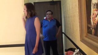 Young Girl Cant Pay The Older Fat Pizza Delivery Man