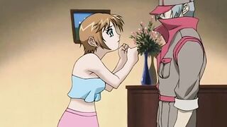 Drenching Out Gal Is Happy To Get Anime Group