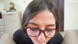 Stepsister In Leggings Wants To Fuck And Suck My Cock-cumshot On Bodysuit