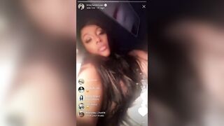 K Michell Nipple Out On Instagram Live