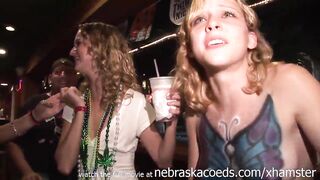 Two New Girls Just Met Eachother At Fantasy Fest Licking