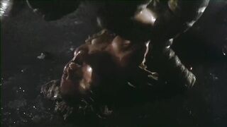 Galaxy Of Terror Worm Sex Scene With Japanese Woman Moaning