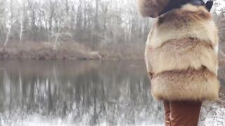 Outdoor Sex With Redhead Teen In Winter Forest. Risky Public Fuck - Otta Koi