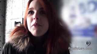 Spanish Redhead Babe From Public Banged Pov