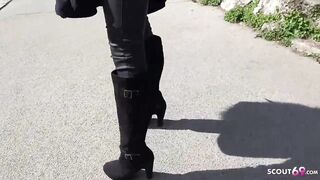 German Scout - Skinny College Teen Emily Seduce To Fuck