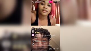Red Mulatto Shows And Plays With Pussy On G Live