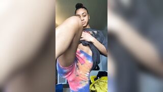 Ebony Vouyer Tries Not To Get Caught Around House