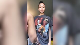 Ebony Vouyer Tries Not To Get Caught Around House