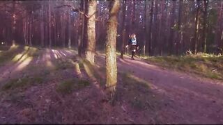 Scared Schoolgirl Got Chased Through The Woods And Fucked By A Stalker