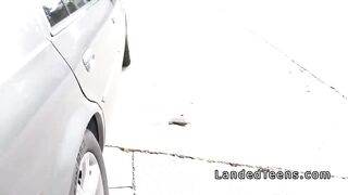 Stranded Blonde Teen Bangs Stranger Pov