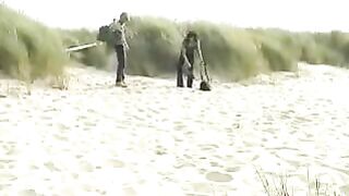 Beach Couple With A Friend