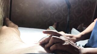 Brazilian Waxing Of A Hung Male  Part 2 Balls And Shaft.mov