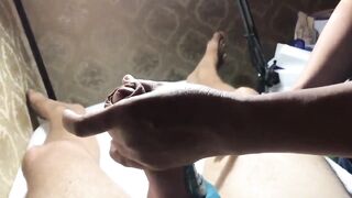 Brazilian Waxing Of A Hung Male  Part 2 Balls And Shaft.mov