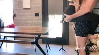 Fucked On A Table! Intense Sex After Workout, Loud Moaning Orgasm, Creampie