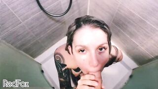 Tattoo Girl Getting Fucked In The Shower, Pov Bj - Redfox/red Fox