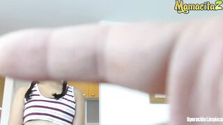 Mamacitaz - Petite Colombian Maid Maria Rides Her "patrona" At Work